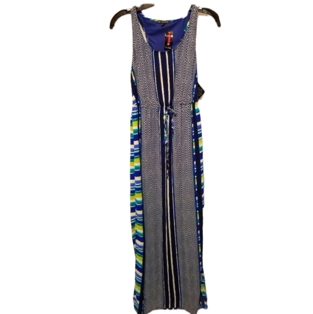 BeBop Womens Sleeveless Maxi Dress Striped Size Small New